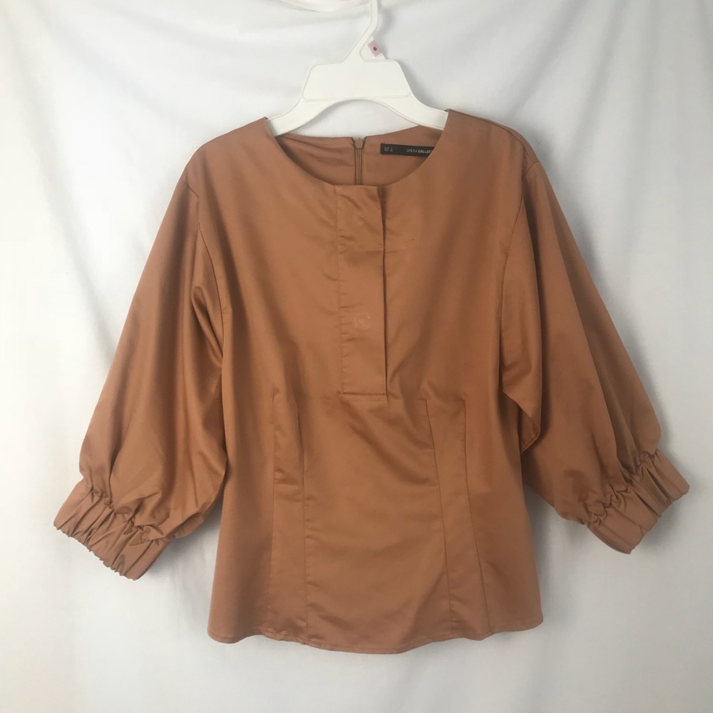 Tan Fitted Top